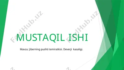 jiberg ning pushti temiratkisi — PPTX