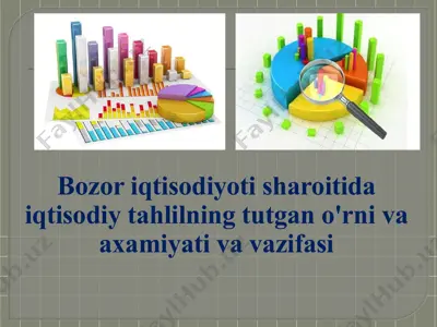 bozor iqtisodiyoti sharoitida iqtisodiy tahlilning tutgan o'rn va axamiyati va vazifasi — PPTX
