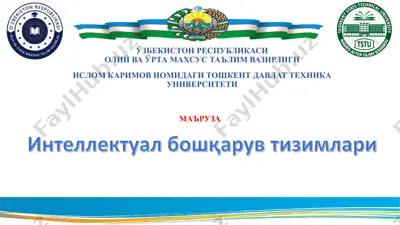 intellektual boshqaruv tizimlari — PDF