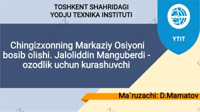 chingizxonning markaziy osiyoni — PDF
