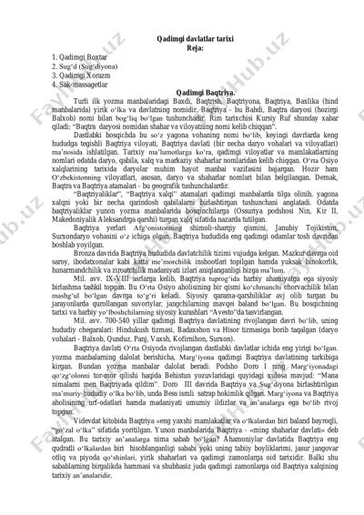 qadimgi davlatlar tarixi — PDF