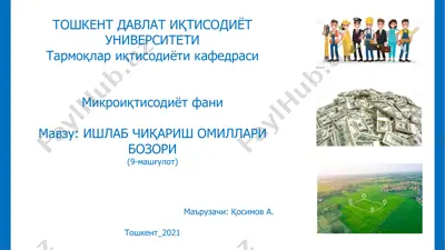 меҳнат бозори — PDF