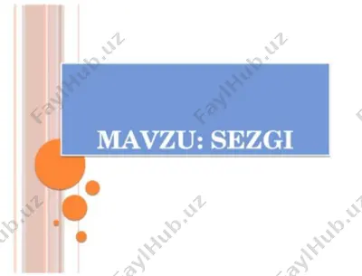sezgi haqida ma'lumotlar — PDF