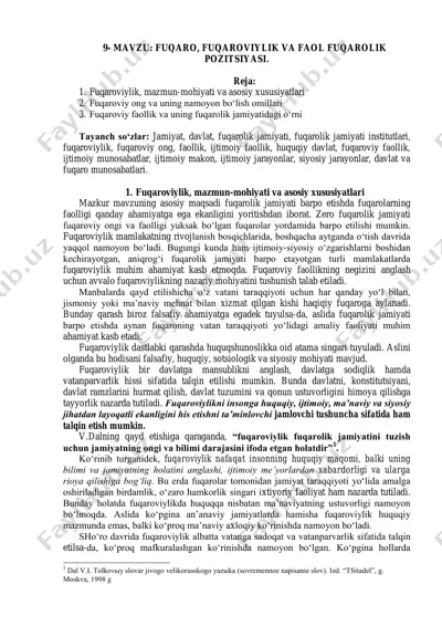 fuqaroviylik va faol fuqarolik — PDF