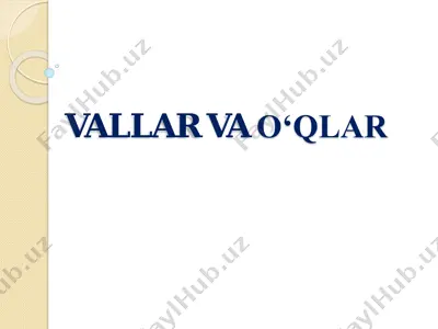 vallar va o‘qlar — PDF