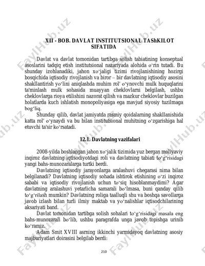 davlat institutsional tashkilot sifatida — PDF