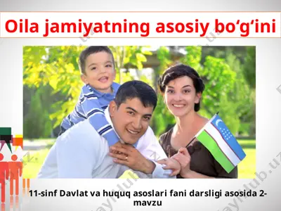 oila jamiyatning asosiy bo‘g‘ini 11-sinf — PPTX