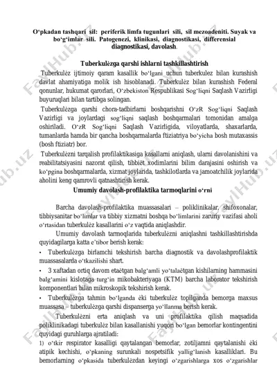 tuberkulѐzga qarshi ishlarni tashkillashtirish — PDF