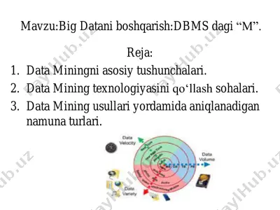 big data boshqarish: dbms "m" — PDF