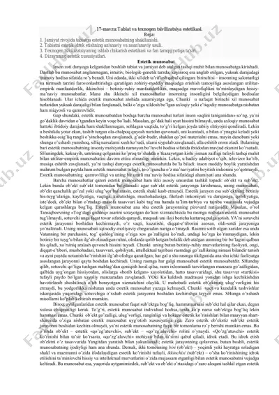 tabiat va texnogen tsivilizatsiya estetikasi — PDF