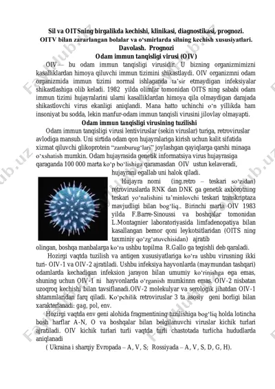 odamlarda immun tanqisligi virusi (oiv) — PDF