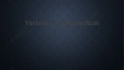 vorislik va polimorfizm — PPTX