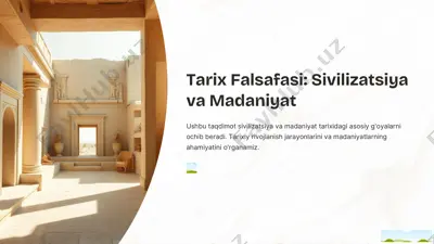 tarix falsafasi: sivilizatsiya va madaniyat — PDF