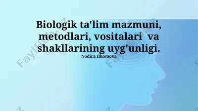 biologik ta'lim — PPTX