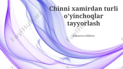 o'yinchoqlarni tayyorlash — PPTX