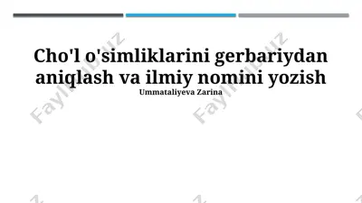 ilmiy nomlarni yozish — PPTX
