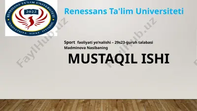 renessansta'limuniversiteti — PPTX