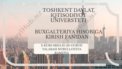 buxgalteriya balansining tuzilishi va mazmun mohiyati — PPTX