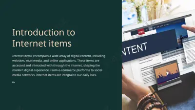 introduction to internet items — PPTX