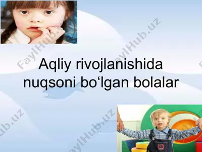 aqliyzaiflik (oligofreniya) — PPTX