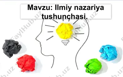 ilmiy nazariya tushunchasi — PPTX