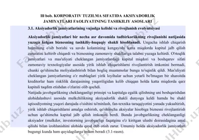 aksiyadorlik jamiyatlarining korporativ tuzilma sifatida faoliyatini tashkil etish asoslari — PPT