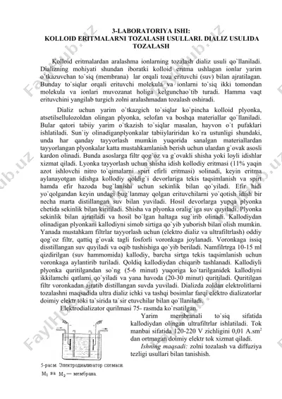 kolloid eritmalarni tozalash usullari — DOCX