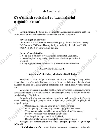 o't o’chirish vositalari va texnikalari — DOCX