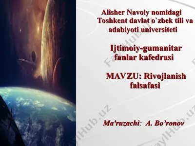rivojlanish falsafasi — PPT