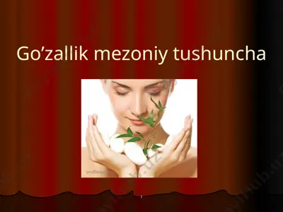 go’zallikmezoniytushuncha — PPTX