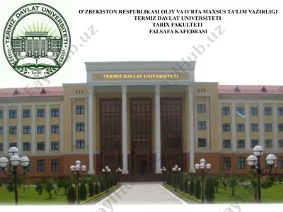 falsafa kafedrasi — PPT