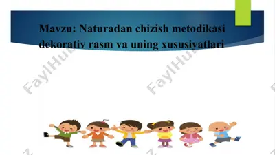 dekorativ rasm vauning xususiyatlari — PPTX