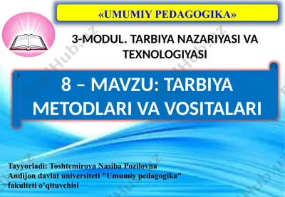 umumiy pedagogika — PPTX