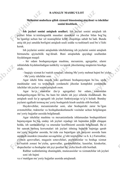 ish joylarini sonini aniqlash usullari — DOCX