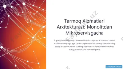 tarmoq xizmatlari — PDF