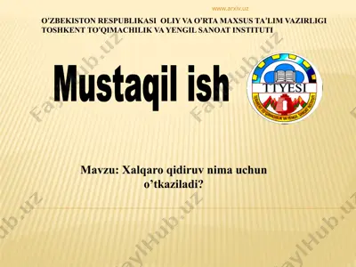 xalqaro qidiruv nima uchun o’tkaziladi — PPTX