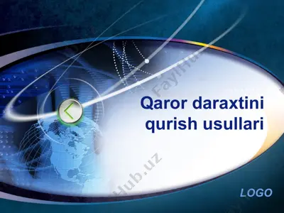 qaror daraxtini qurish usullari — PPTX