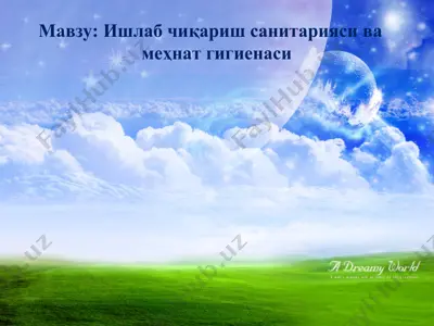 ишлаб чиқариш санитарияси ва меҳнат гигиенаси — PPT