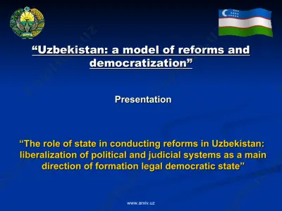 uzbekistan a model of reforms and democratization — PPT
