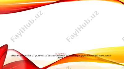 ekologiya va atrof-muhit muhofaza qilish — PPTX