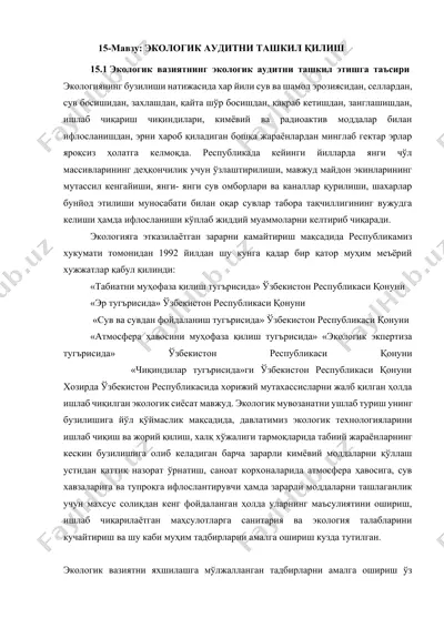 экологик аудит — DOCX