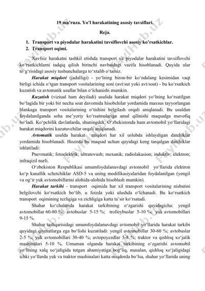 harakat miqdorini kuzatuvchi ko‘rsatkichlar — DOCX
