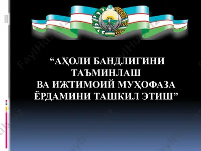ўзгалар парваришига муҳтож бўлган яшайдиган кексалар ва ногиронларни ижтимоий химоя қилиш — PPT