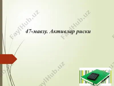 akivlar riski — PPTX