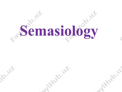 semasiology — PPT