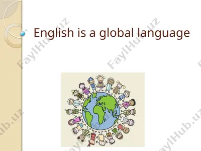 english is a global language — PPTX