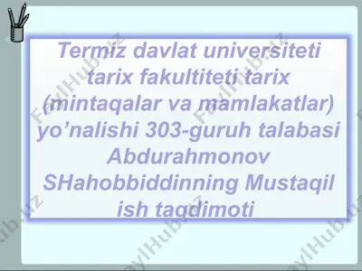 shahobiddin abdurahmonovning "mustaqilish taqdimoti" — PPTX