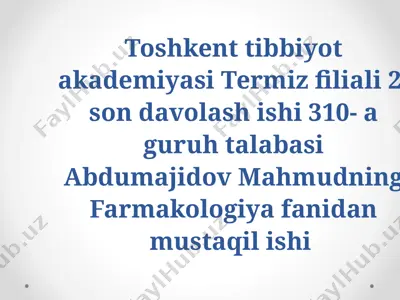 dorivositalariniroʻyхatdanoʻtkazishgadoirhujjatlarvamuddatlaroʻzgardi — PPTX