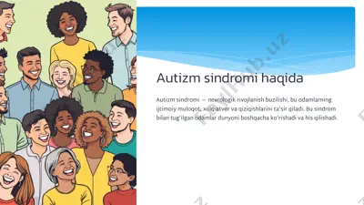 autizm sindromi haqida — PPTX