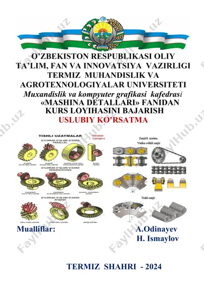 "mashina detallari kurs loyihasi" — DOCX